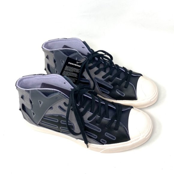 Converse Jack Purcell x Feng Chen Wang Mid Top Leather Women Sneakers 169008C - Picture 7 of 11